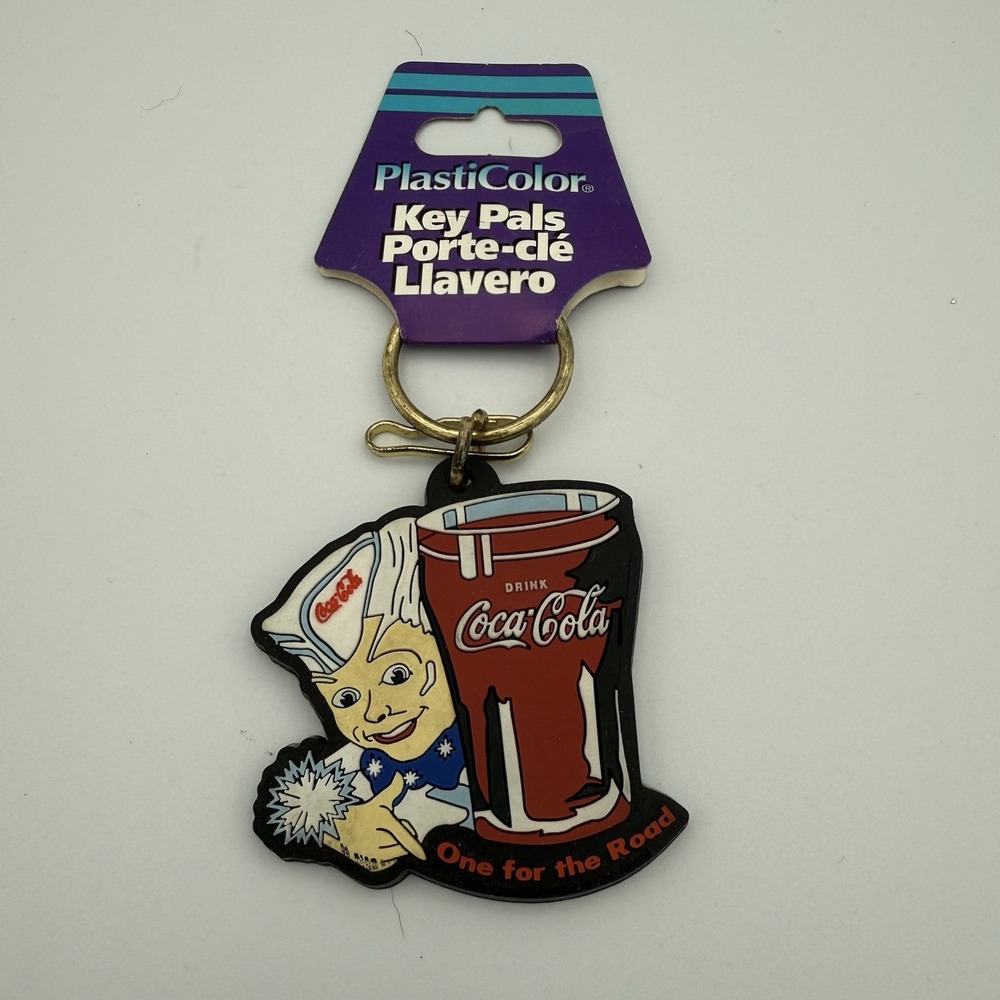 NWT Coca Cola‎ Soda Jerk One For The Road Keychain Key Ring